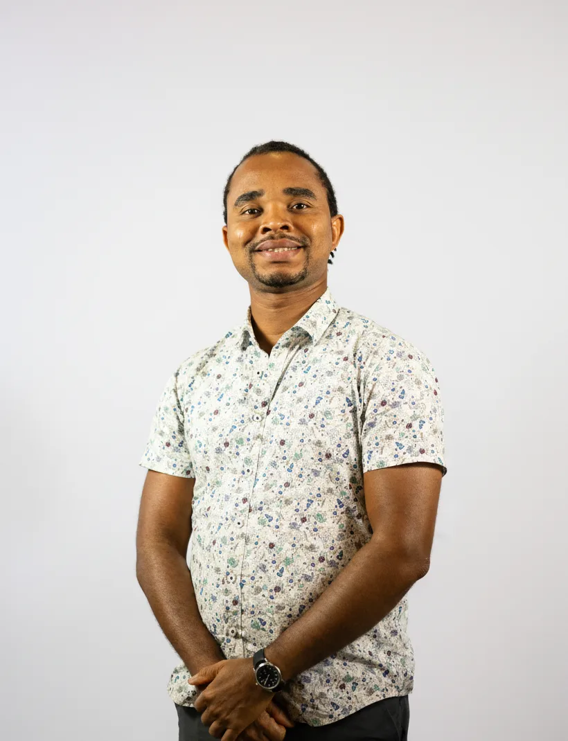 Smiling standing portrait